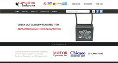 Desktop Screenshot of capacitorindustries.com