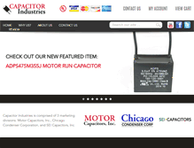 Tablet Screenshot of capacitorindustries.com